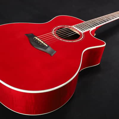 Taylor 614ce Grand Auditorium Cutaway Electric with Case LIMITED Red USED 114 image 3
