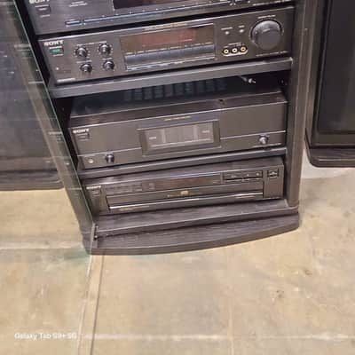 Sony Stereo System with speakers and cabinet Au system image 2