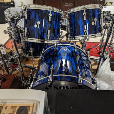 Sonor SQ2 2024 - Blue Tribal 7 Piece Kit image 8