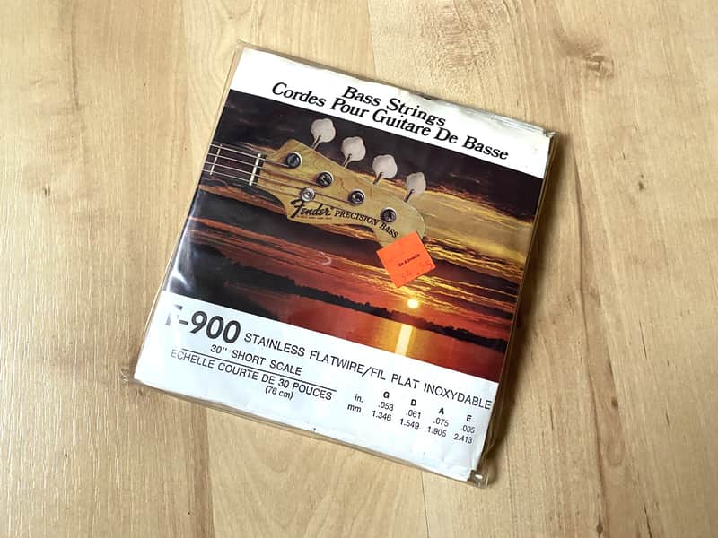 70's Fender F-900 Flatwire Bass Strings Mustang Musicmaster NOS Case Candy image 1