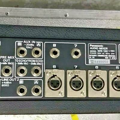 VINTAGE RAMSA PANASONIC AUDIO MIXEUR model: WR-130 WITH CASE image 4