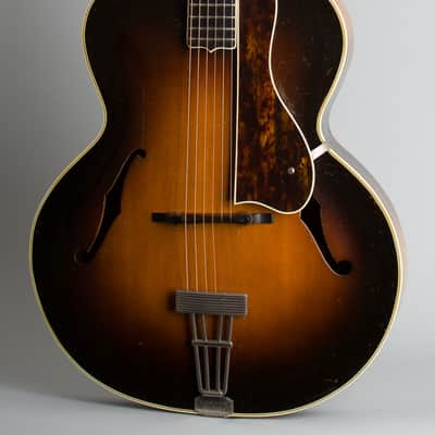 D'Angelico Style B Arch Top Acoustic Guitar (1938), ser. #1350, original black hard shell case. image 3