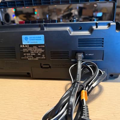 Vintage Akai AJ-208 Boombox AM/FM Stereo Radio Cassette Recorder Tested X Rare🔥 image 9
