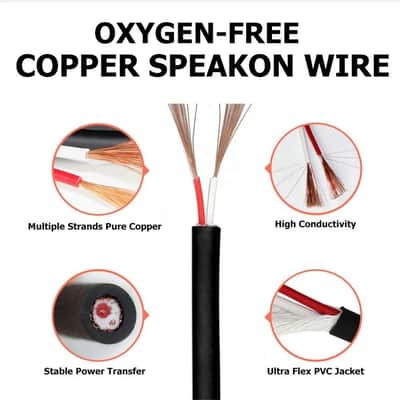 Speak ON To TS 1/4" 6.35mm Female Adaptor Extension Audio Cable image 3