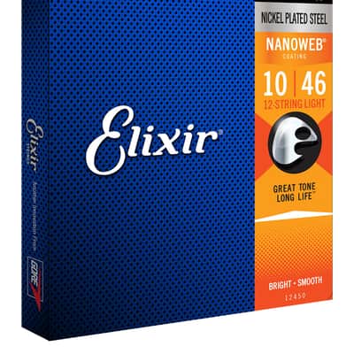 12450 Nanoweb 10/46 Light 12-String Elixir image 1