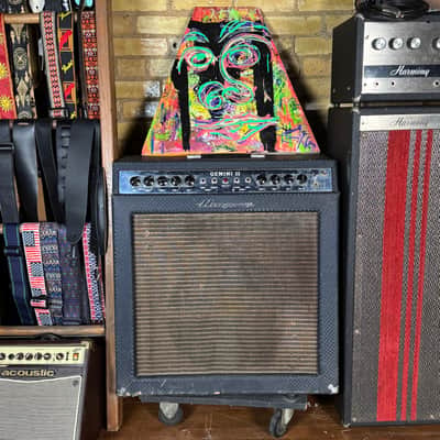 1966 Ampeg Gemini II Vintage Blue Checkerboard 1x15 Tube Combo Guitar Amplifier! image 1