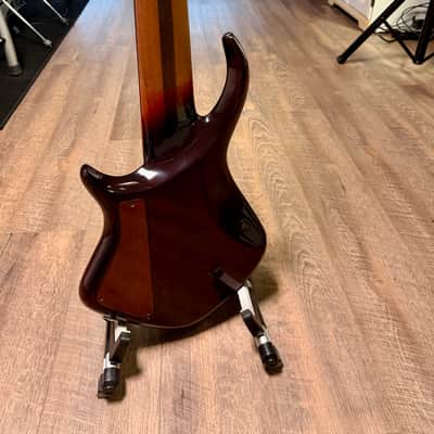 Warrior Custom Build DM 6 String Bass 2000s - Quilted Red image 9