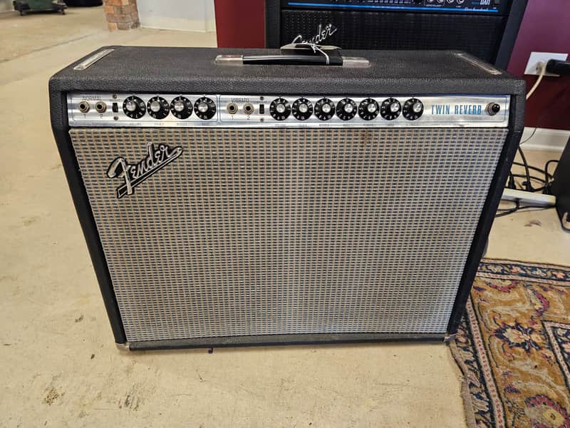 Vintage Fender Twin Reverb 1971 - Silver Face image 1
