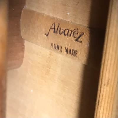 Alvarez artist 5081N acoustic electric guitar hand made in Korea 2001 in excellent condition with original alvarez branded hard case Included image 16