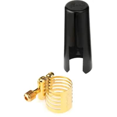 Rovner PG-1RL Platinum-Gold Alto Saxophone Ligature - Hard Rubber Style Mouthpiece image 2