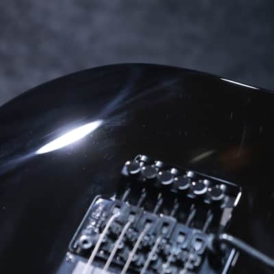 ESP LTD KH-202 LH Kirk Hammett Signature Skull-and-Bones Inlays Black Electric Guitar image 14