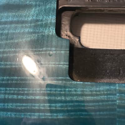 2000's Made in Japan Jackson DK2 Dinky Blue Flame Guitar Body Floyd Ready image 5