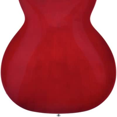 Hagstrom HSVIDLX1204 Electric Guitar, Viking DLX, Wild Cherry Transparent, 12-stri ng image 5