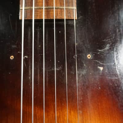 Harmony 1215 Archtop Acoustic Guitar c.1936 Sunburst – Pre-War Made in USA image 7