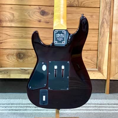 Schecter Demon-7 Floyd Rose Electric Guitar, Crimson Red Burst image 11