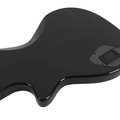 Swing Hybrid-Black All Solid Electric Acoustic Slim Guitar Piezo Magnetic Pickup image 4