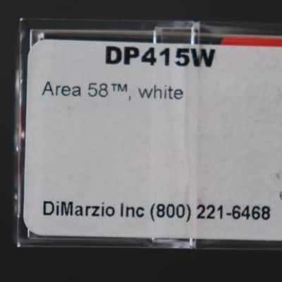 DiMarzio DP415W Area 58 Single Coil Pickup White image 3