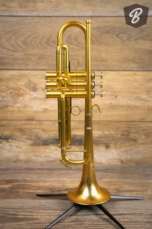 B&S Heritage MBX-3-E/GL Bb Trumpet - Matte Gold Lacquer w/ Double Case image 1
