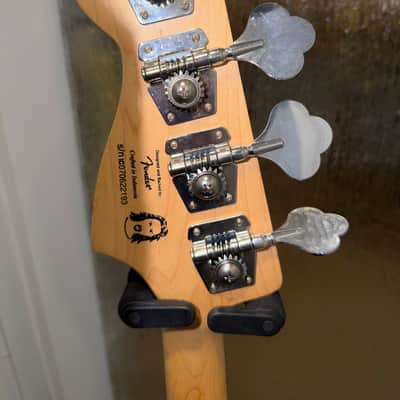 Squier Frank Bello Signature Jazz Bass 2008 - 2012 - Black with Graphic image 4