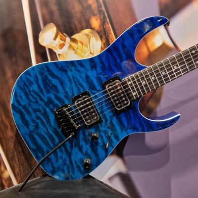 Ibanez GRG120QASP-BGD GiO E-Guitar, Blue Gradation image 1