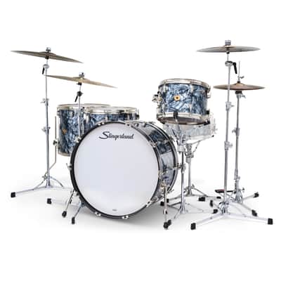 Slingerland Radio King 9x13 16x16 16x18 14x24 Black Diamond Pear image 2
