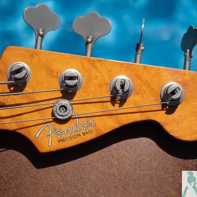 1988 Fender American Vintage Reissue '57 Precision Bass - MOJO MASTER - Natural Relic! - Pro Set Up w Perfect Frets/Action/Intonation! image 2