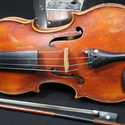 A  Anton Schroetter  Antonius Stradivarius Model 3/4 size Violin, Bow & Case   # 11 V image 3