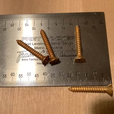ABM 5 string Bass bridge Vintage 80's/90's - Gold image 12