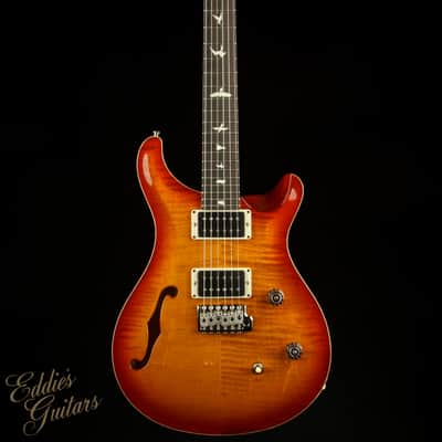 2023 - PRS CE 24 Semi-Hollow - Dark Cherry Sunburst image 3