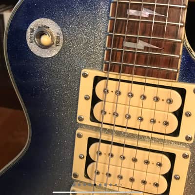 Epiphone Ace Frehley Blue Burst Silver Sparkle 1997 - Gloss image 5