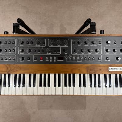 Sequential Prophet-10 Rev 4 61-Key 10-Voice Polyphonic Synthesizer 2020 - Present - Black with Wood Sides image 1
