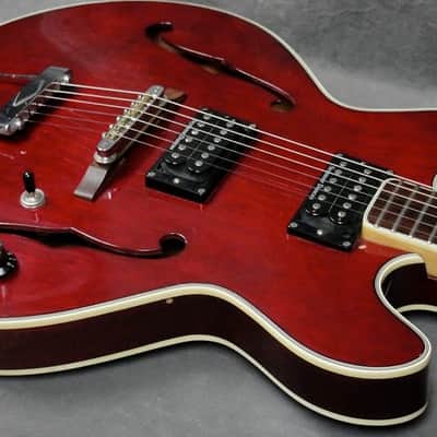 1970's Ventura Hollow Body 335 Guitar, MIJ, Japan, USA Seymour Duncan Pickups image 7
