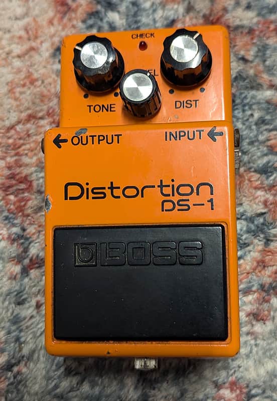1980 Boss DS-1 Distortion (Black Label, Long Dash) - Orange image 1