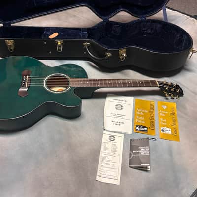 1997 Gibson EC-10 Standard Acoustic Electric Guitar Emerald Green w/OHSC image 15