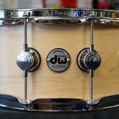 DW USA Collectors Series 6.5x14" Pure Maple SSC Shell With Ring's Snare Drum - Natural Satin Oil w/ Chrome Hardware | DRX26514SSC image 6