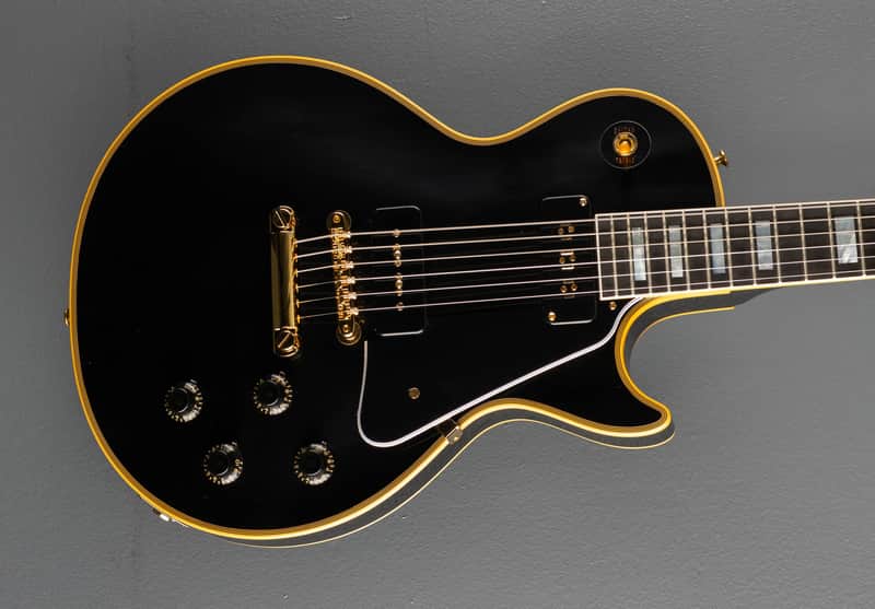 Gibson Custom Shop 1954 Les Paul Custom Staple Pickup Reissue - VOS Ebony image 1