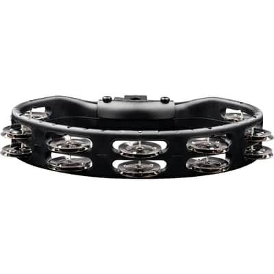 Meinl Headliner Drum Set Mounted Tambourine Steel Jingles Black image 3