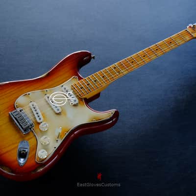 Fender Stratocaster American Sienna Sunburst Maple Made in USA Aged Relic image 3