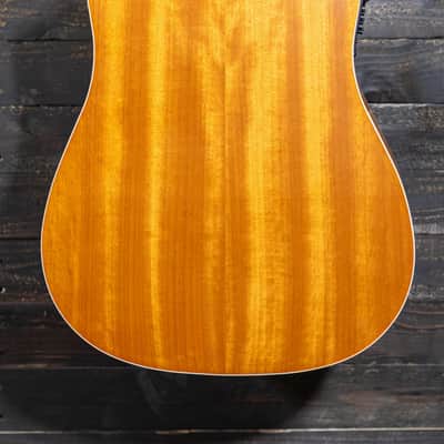 Nashville Guitar Works Edgeburst Dreadnought Cutaway A/E w/ Case image 6