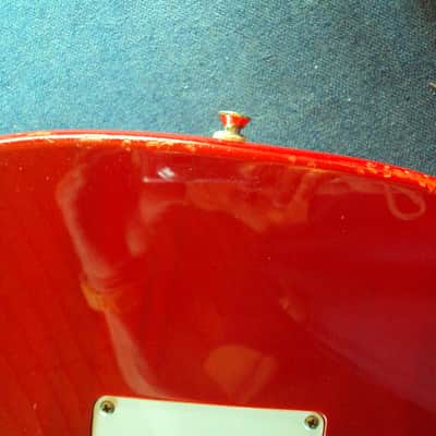 Scalloped Harley Benton ST redburst used HSS playing ala Yngwie,Ritchie&Co! image 11