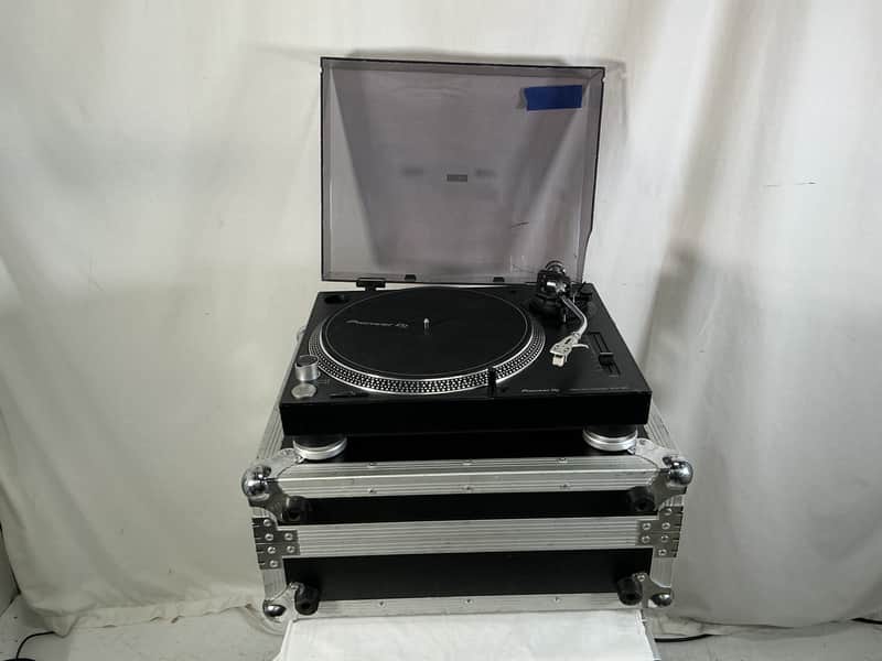 Pioneer PLX-500-K Direct Drive DJ Turntable 2010s - Black - w/ Road Case image 1
