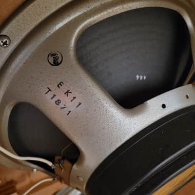 Mitchell 4x12 Cab 1977-1978 with 8 ohm G12M 25w 55 HZ Black Back Celestions - Black image 21