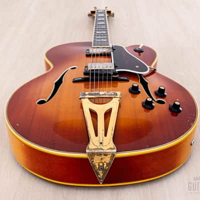 1970 Gibson Super 400 CES Vintage Archtop Electric Guitar Sunburst w/ T Tops, 1 11/16" Nut image 11