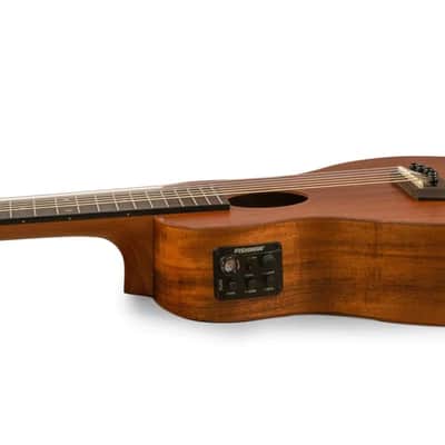 Islander GL6-EQ 6-String Acoustic Electric Baritone Ukulele, Acacia Body image 7