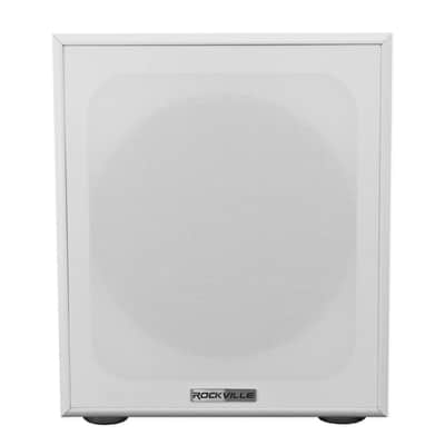2) Rockville RockShelf 58W 5.25" White Bookshelf Speakers+Bluetooth/Wifi Amp+Sub image 10