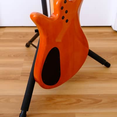 Spector Q5 Pro 5 string bass Amber Burst Finish + EMGHZ Pickups + EMG BTS Preamp + Original Case image 10