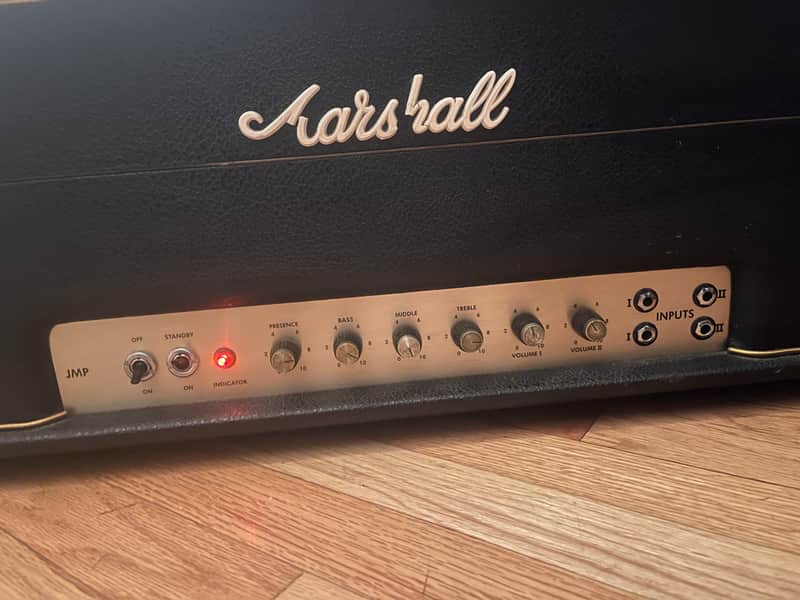 Marshall JMP 1987 MK II 2-Channel 50-Watt Guitar Amp Head 1975 - 1981 - Black image 1