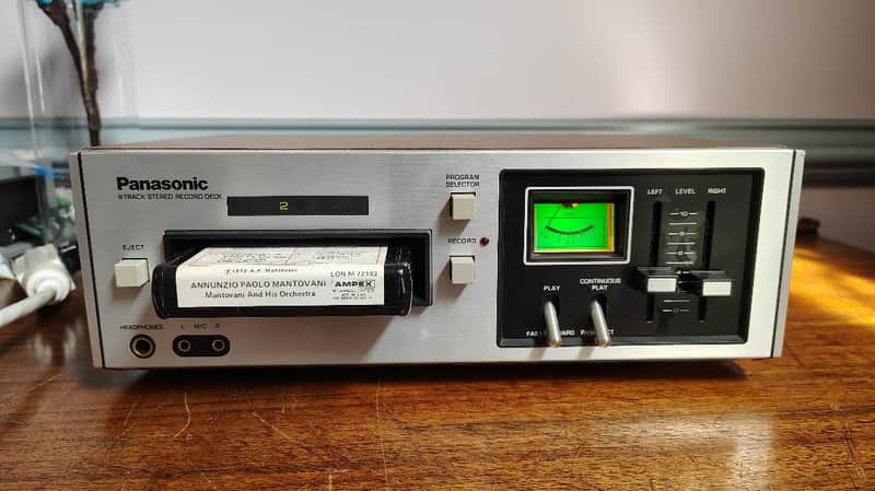 Panasonic RS805US 8 track deck in excellent condition, serviced - 1970's image 1