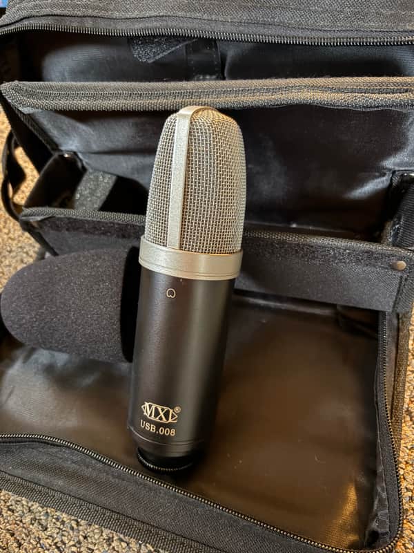 MXL USB.008 USB Large Diaphragm Condenser Mic 2010s - Black image 1