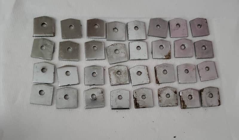 32x LEEDY - Leedy & LUDWIG - LUG SPACERS SUPPORT BACK UP PLATE REINFORCEMENT TABS image 1
